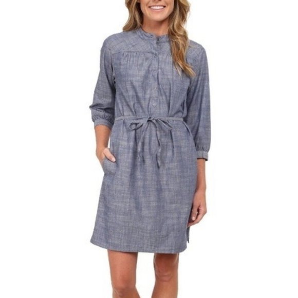 Patagonia Dresses & Skirts - Patagonia Blue Settler's Button-Front Denim Dress